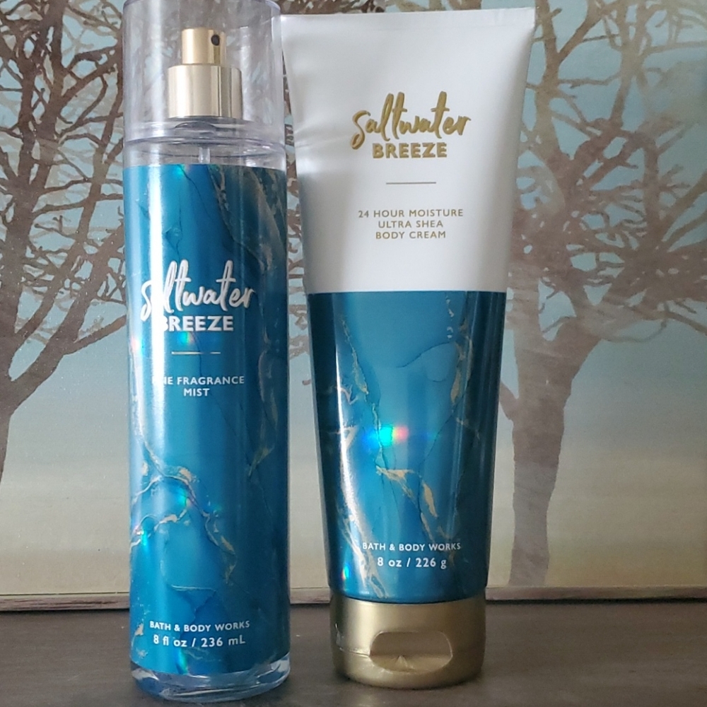 Bath and Body Works Salt Water Breeze set